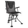Hunting Chair 360° Swivel Silent Foldable Blind Chair Armrests Anti-Sink Feet