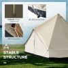 16.5' Large Family Tent 10 Persons Waterproof Teepee Bell Tents Hunting Camp Huge Four Season