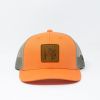 Youth Peach hat with deer packout patch