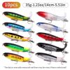 10pcs 13g 10cm Premium Fishing Lure Kit Bass Trout Baits With Propeller Tail