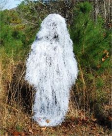 Ghillie Poncho - Synthetic Ultra light (Options: Winter White)