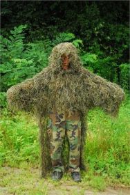 Military "Stalker" Ghillie Poncho  Synthetic thread| Color| Synthetic Ultra light (Options: Synthetic Ultra light - Woodland)