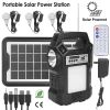 Portable Solar Power Station with Rechargeable Backup Power Bank