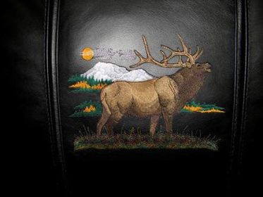 Elk-Bugling Logo Panel (Logo Panel Size: 30" Panel For All Other Chairs)