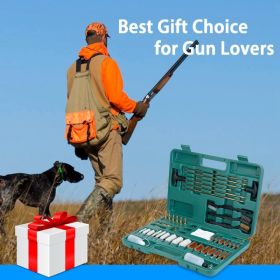 Universal Gun Cleaning Kit Gun Cleaning Brushes Mops Muff Guard w/ Carrying Case For Rifles Pistols Handguns Shotguns (Color: as picture)