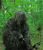 Ultra-Light Ghillie Bow Hunting jacket| Ghillie color| Desert;BDU pattern| 3 - Color Desert