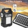 Portable Solar Power Station with Rechargeable Backup Power Bank
