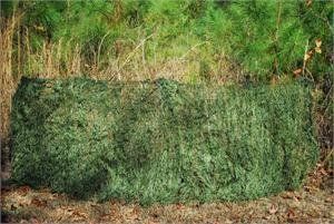 Folding Blind with bag + Ghillie Blind Cover (Options: Leafy Green)