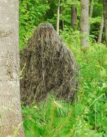 Ultra-Light Ghillie BDU Jacket| Ghillie color| Winter White;BDU pattern| 3 - Color Desert (Options: MR - Medium Regular)