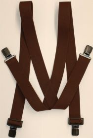 Sniper Suspenders, Clip-on (Options: Brown)